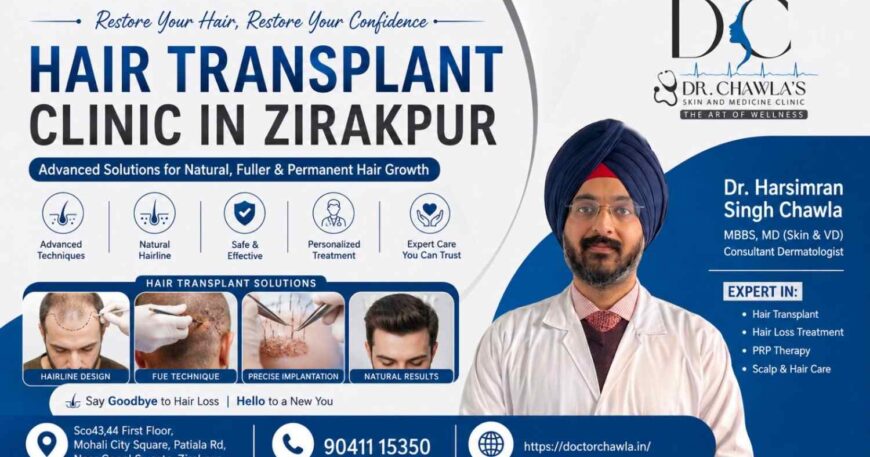 Hair Transplant Clinic in Zirakpur